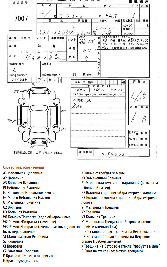 
Daihatsu Mira E S  0.7 X  SA3 2022 г. full									